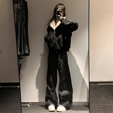 现货高品质美式高街冬季重磅硬挺短款座山雕毛领棉衣男女加厚外套，男装棉衣，电商A486