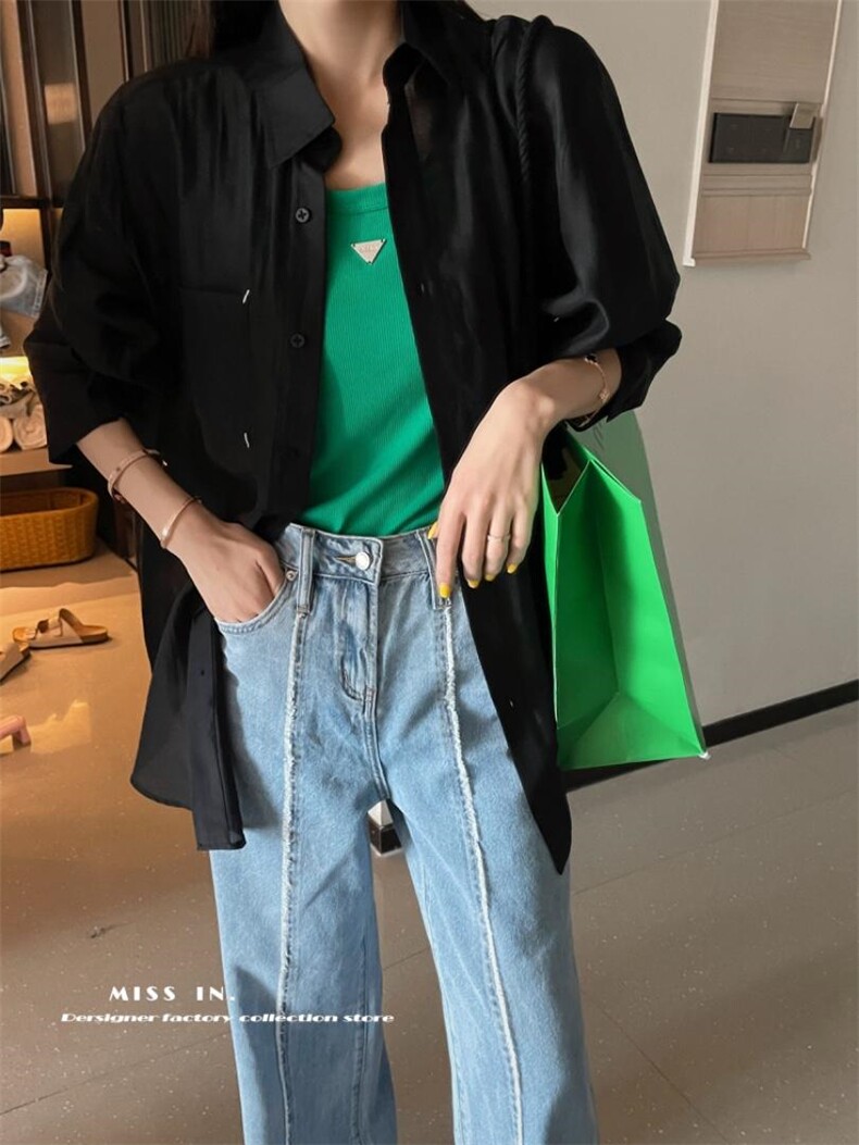 现货面料衬衫款防晒衣，女装衬衫，蜜思印·金