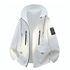 现货春季新款潮牌连帽休闲工装多口袋外套A436-D209夹克-P65，男装夹克，电商A436