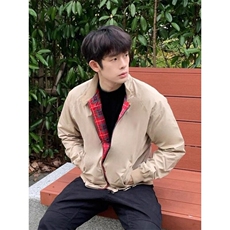 短款哈灵顿夹克男美式复古卡哈特工装外套机车棒球服JK669特P60，男装夹克，星座908-1