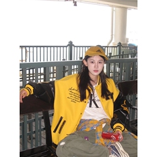 【有货】DJK67-特P80美式复古棒球服外套毛巾绣新款飞行员夹克，男装夹克，星座603-2