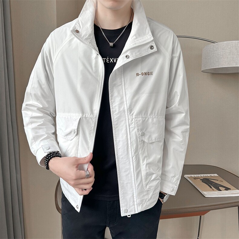B317-55826-P105大货2025春季新款休闲夹克外套男,男装夹克,电商B317