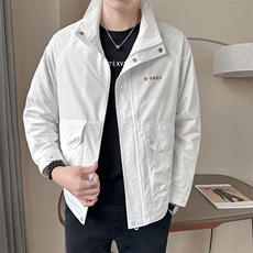 B317-55826-P105大货2025春季新款休闲夹克外套男，男装夹克，电商B317
