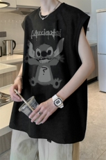 量大优可提供视频2024夏美式麂皮绒背心HD019-1-BP2447-P18，男装背心/马甲，电商019-1