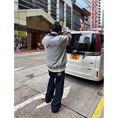 W002-P48美式复古polo领卫衣男款秋季撞色拼接套头长袖上衣，男装卫衣，电商B323A