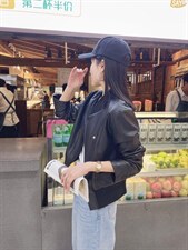 现货春季新款皮衣外套，女装皮衣，摩登风暴
