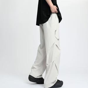 美式高街工装伞兵裤男夏季凉感潮牌宽松休闲裤子 CK16-P42图片