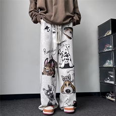 日系长裤拉链时尚新款文艺中腰青春流行夏季微弹休闲裤男潮流，男装休闲裤，星座716-4