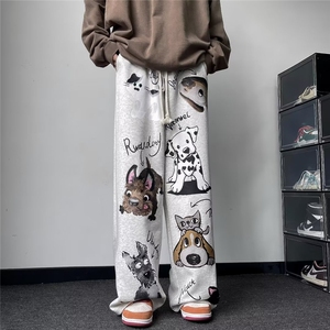 日系长裤拉链时尚新款文艺中腰青春流行夏季微弹休闲裤男潮流图片