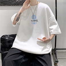 纯棉短袖t恤男大码半袖打底衫宽松体恤衫DX17274-P20大皂风，男装T恤，电商A040