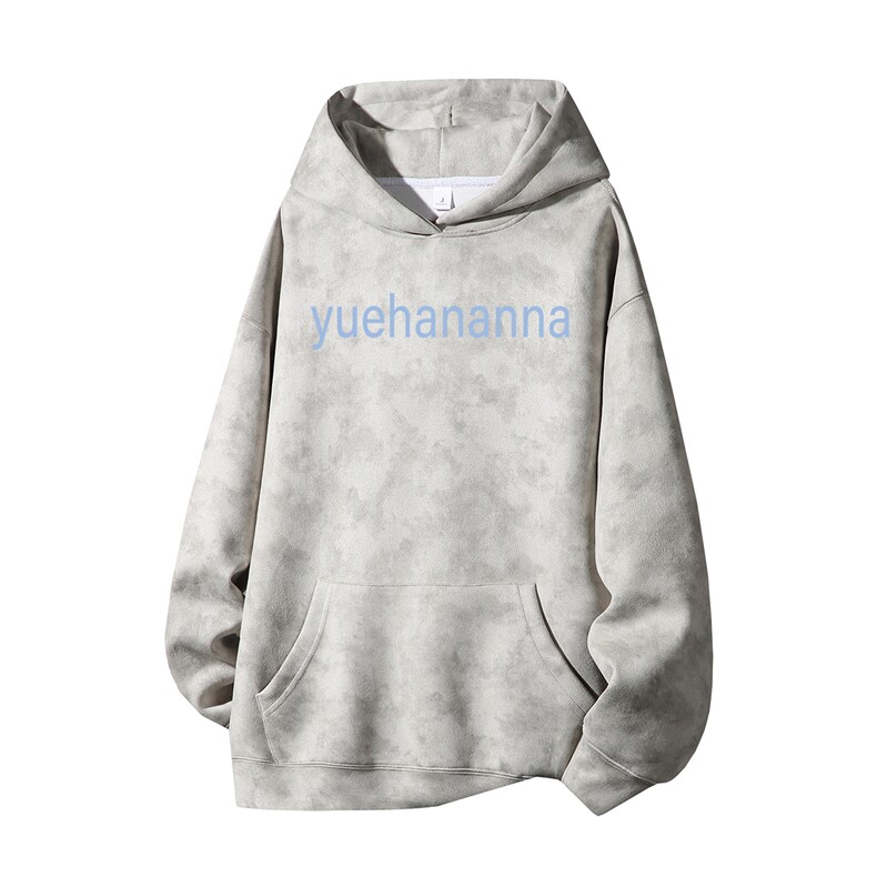 得物供货、重磅420克现货麂皮绒扎染卫衣HD019-1-WL25362ZR-P45,男装卫衣,电商019-1