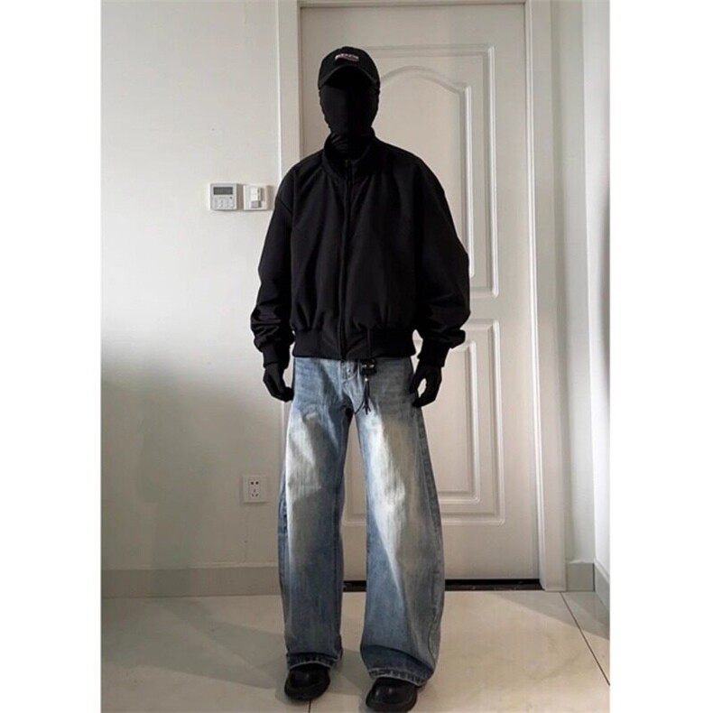 春季新款美式高街廊形飞行夹克复古外套男百搭休闲情侣棒球服上衣,男装夹克,星座506A