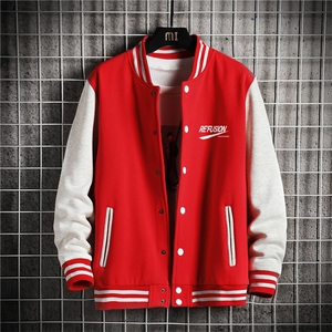 现货2025秋季新款棒球服夹克大码宽松外套卫衣XZ102A-4-Q8903-P55图片