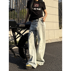 【有货】A700CC-特P43不对称做旧反穿牛仔裤男女设计感裤子，男装牛仔裤，星座1007（原301D）