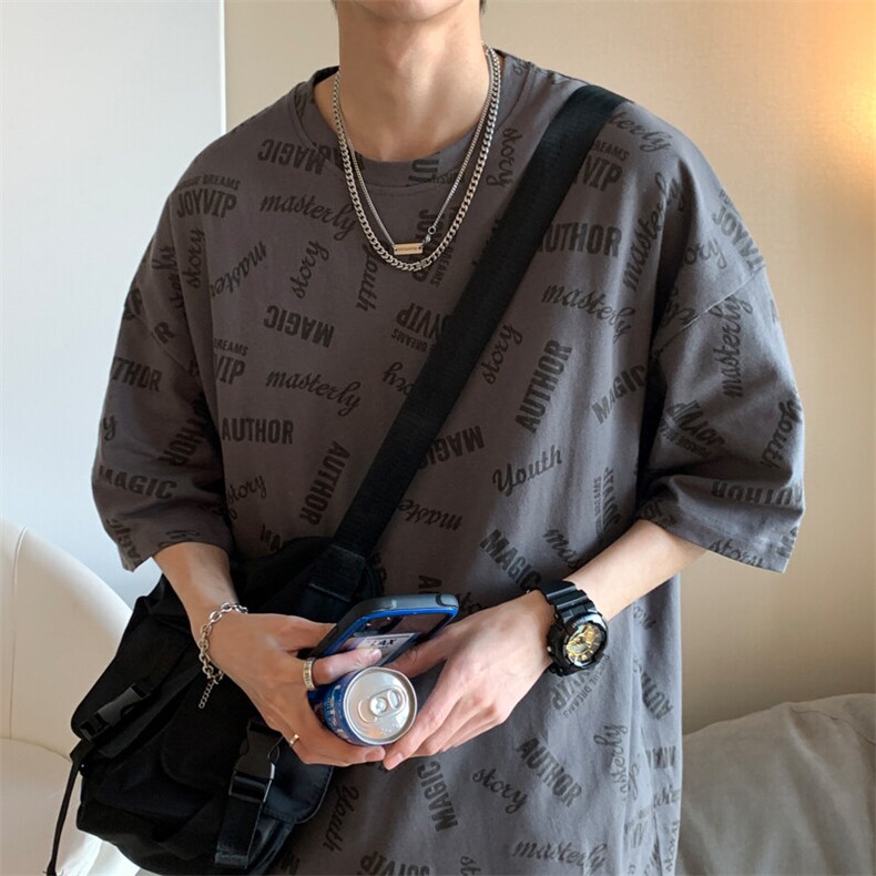 印花字母T恤男女同款917-1T80P28，男装T恤，星座917-1