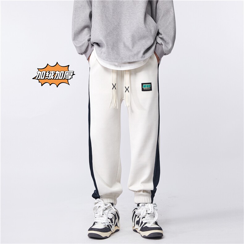 欧绒裤子男韩版潮休闲裤B402-KZ33013-P60控78加绒P70控88图片