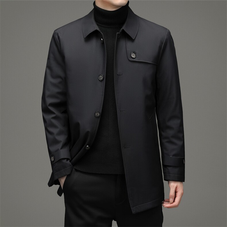 新款加厚脱卸内胆羽绒服中年男商务休闲保暖外套YYYR028893-P250图片