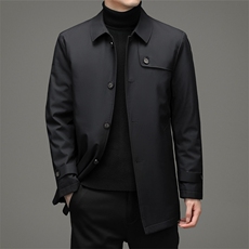 新款加厚脱卸内胆羽绒服中年男商务休闲保暖外套YYYR028893-P250，男装羽绒服，电商B212（原钱塘6029）