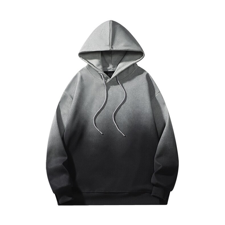 得物复古潮牌渐变连帽宽松加绒情侣长袖卫衣A436-2505-P50,男装卫衣,电商A436