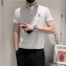 3001-特P35男士t恤精神小伙衫男短袖翻领半袖修身潮流体恤，男装Polo衫，电商D310B
