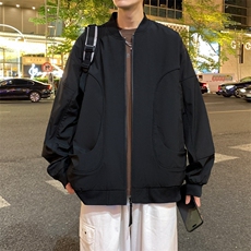 夜景大码防水棒球领冲锋衣飞行服光版二开a406jk1218特p73，男装夹克，星座309（原A406）