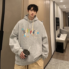 纯棉连帽卫衣男大码运动帽衫宽松薄WY2301-P35，男装卫衣，电商A040