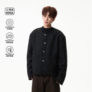 小香风羽绒服90鸭绒外套cleanfi港风短款夹克5D4099-TP180控328图片