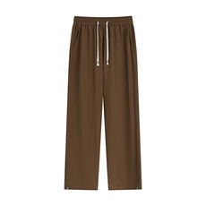 侧边褶皱纯色基础款休闲裤K108平铺92%聚酯纤维8%氨纶(S-2XL)TP25，男装休闲裤，电商A088