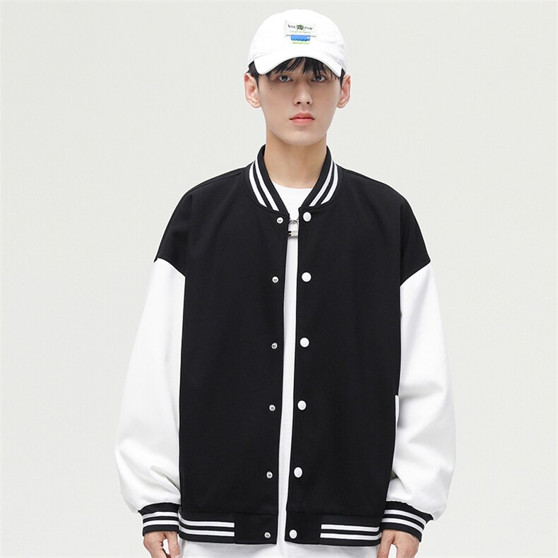 春秋季棒球服外套ins潮情侣学生休闲针织夹克 可二次开发DF32-P75图片