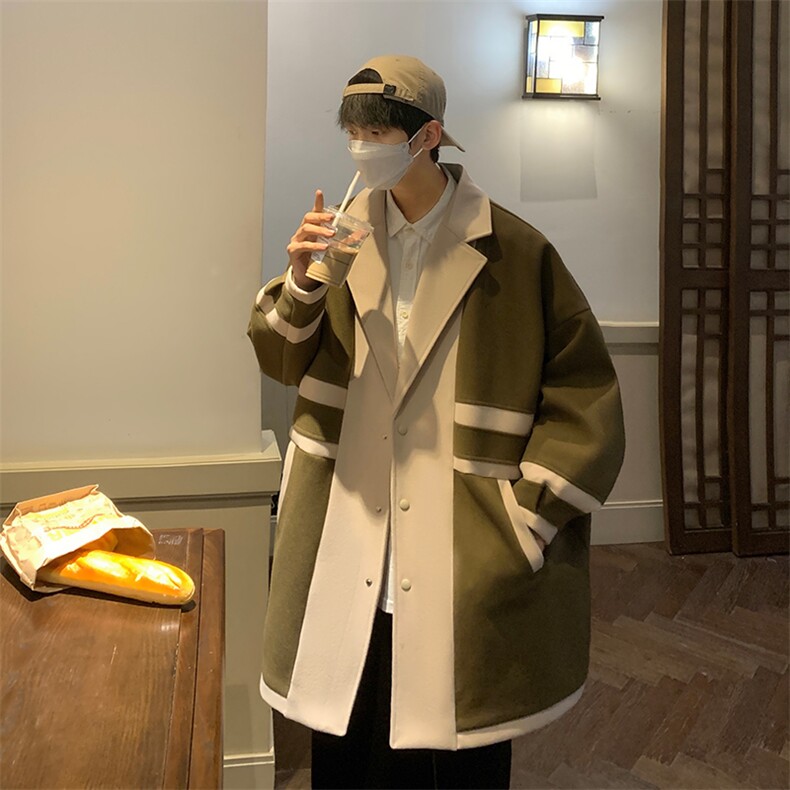 男装呢料呢子大衣风衣B239-F528-P135图片