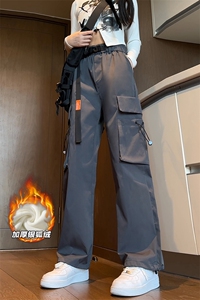 特批P45无差价冬cleanfit休闲冲锋裤男机能风自带腰带K1229J加绒图片