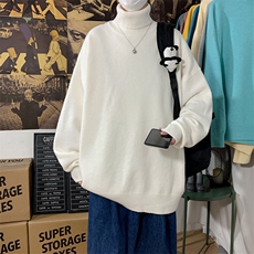 18色跑量男士针织纯色高领圆领毛衣A367M03P45加绒P60，男装针织衫/毛衣，电商A367