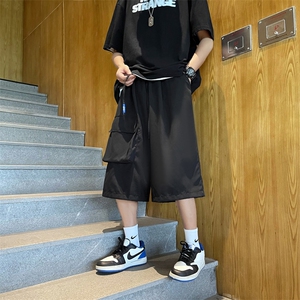 夏季短裤男潮牌ins宽松休闲运动裤衩多口袋工装七分裤 K3527-P30图片