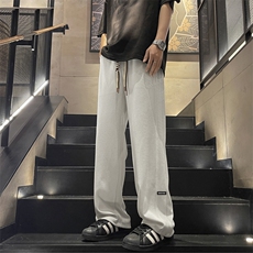 简约纯色华夫格休闲百搭时尚亲肤抗皱K932特批32，男装休闲裤，星座718-1