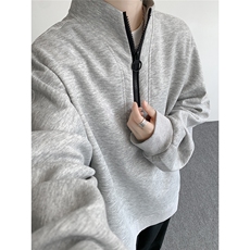现货WY5532-P46特M-5XL高品质解构拉链立领卫衣，男装卫衣，电商D232