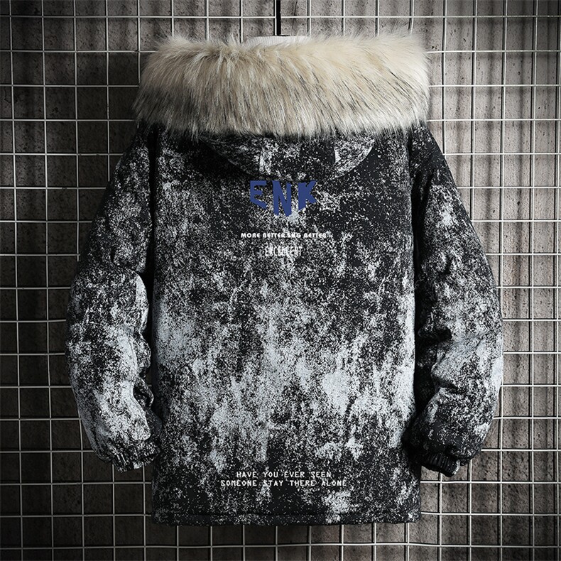 MC49120-P135日系潮衣男大码派克服男工装服外套袄网格,男装棉衣,电商A040A