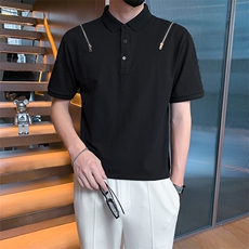 23男士翻领T恤polo衫A210-3303-p5570%棉%聚酯纤维5%氨纶，男装T恤，电商A210
