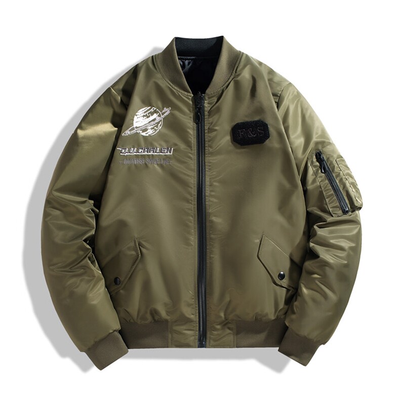加绒加厚棉衣强力悍冬飞行棉服双面穿潮牌时尚加厚棉衣流行户外运,男装棉衣,星座210-5(原414-2)