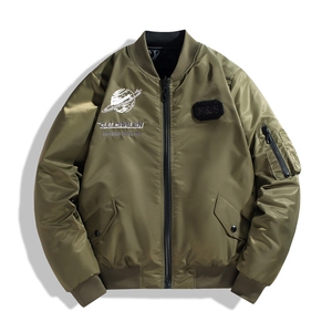 加绒加厚棉衣强力悍冬飞行棉服双面穿潮牌时尚加厚棉衣流行户外运图片