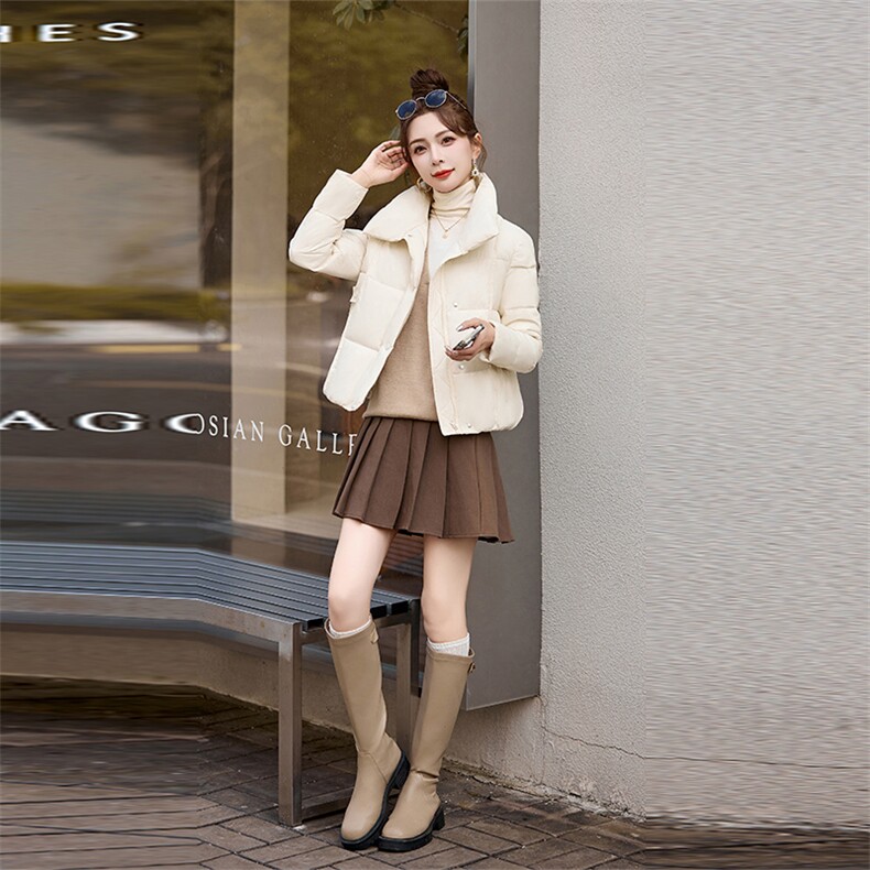 2025新款现货保暖时尚休闲百搭棉服,女装棉衣/棉服,自然秀
