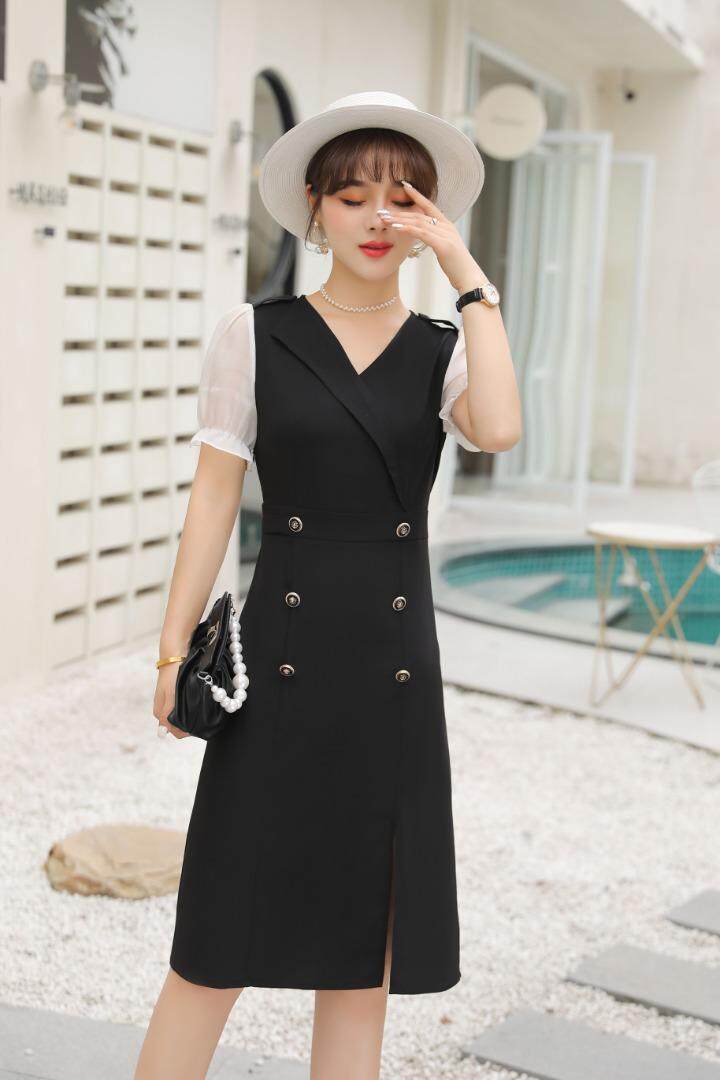 时尚束腰连衣裙，女装连衣裙，湘怡服饰