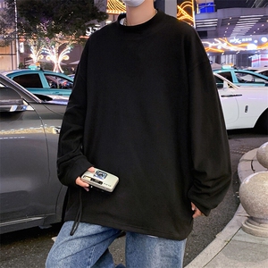 D002P35半高领德绒针织衫男秋冬季新款打底内搭毛衣美式潮牌加厚图片