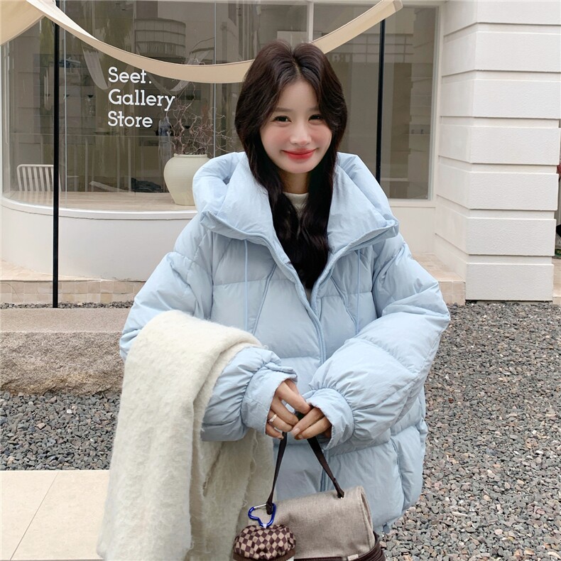 新款90白鸭绒加厚羽绒服25128P295K438,女装羽绒服,2D035