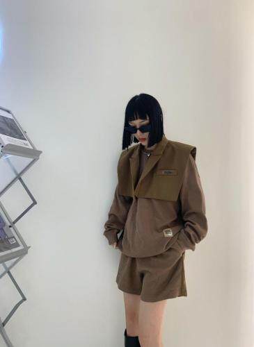 【现货】秋季新款时尚披肩三件套，其它，二分之一