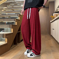 ！2026春夏新款男士宽松冰丝裤情侣百搭休闲裤WK2085特P40，男装休闲裤，电商B220
