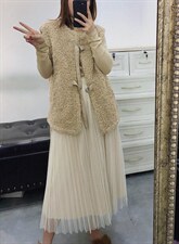 2021冬季皮毛马甲，女装马甲，曼希野