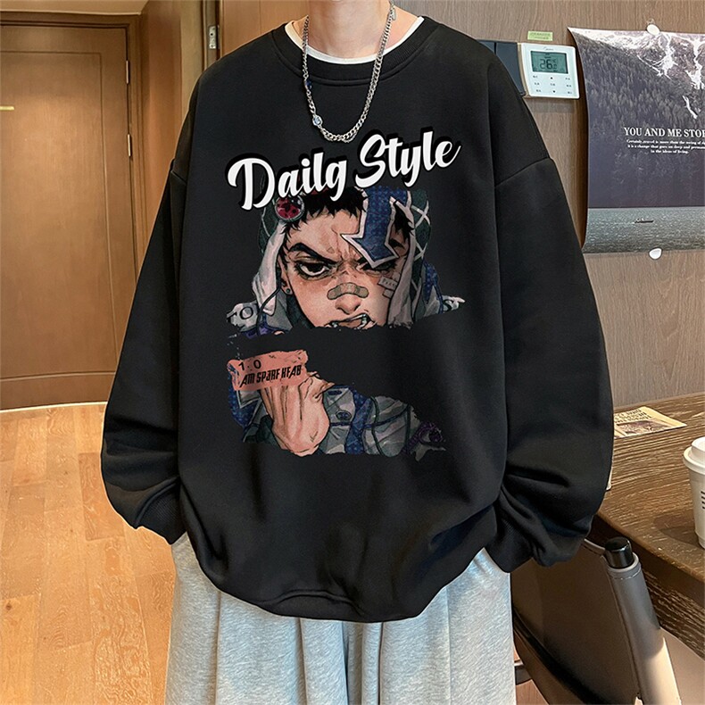 直播360克重磅美式潮牌印花卫衣Y102特P28同步供应华棉品质,男装卫衣,电商A486