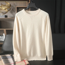 高品质男士羊毛衫简约百搭圆领设计舒适保暖，男装羊绒套衫，台绒羊绒