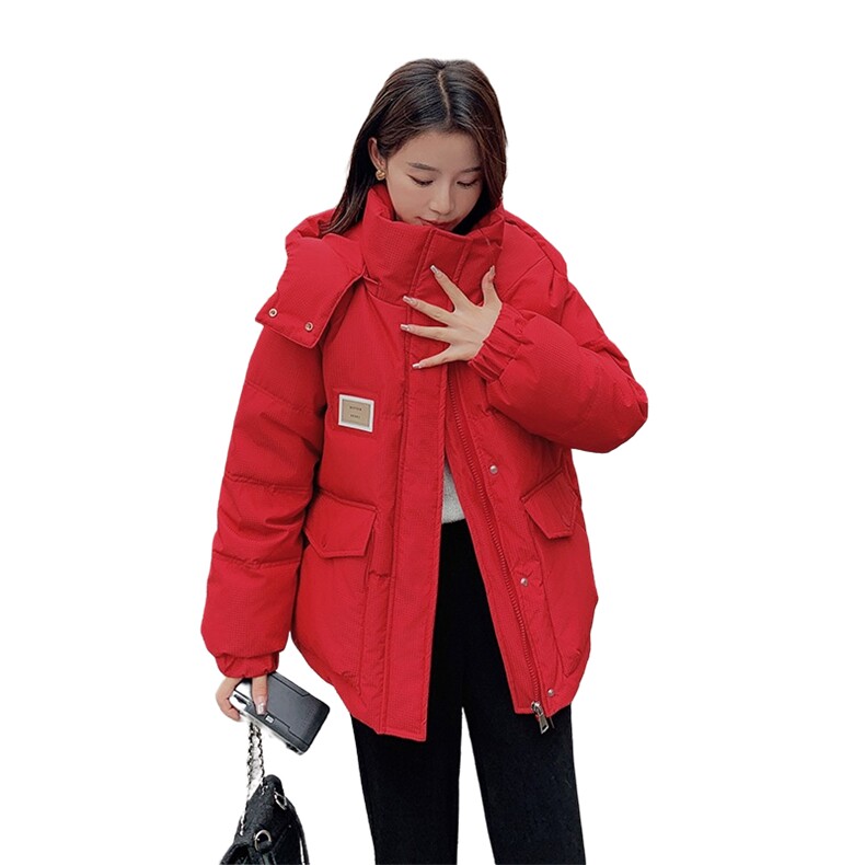休闲减龄羽绒服女短款2025冬新款韩版宽松加厚白鸭绒外套,女装羽绒服,2C177