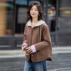 超好看夹棉厚外套短款棉服女2025秋冬保暖小个子百搭休闲气质穿搭，女装棉衣/棉服，梦懿尔